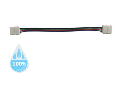 Spojka nepájivá pre RGB LED pásik 5050 30,60LED/m 10mm s vodičom, vodeodolný IP68