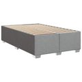 vidaXL Posteľ boxspring s matracom Svetlosivá 120 x 190 cm Látka