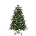 vidaXL Umelý vianočný stromček Zelená 150 cm PVC, kov a plast