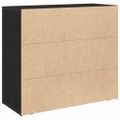 vidaXL Servírovacia skriňa Čierny dub 80 x 33 x 70 cm Kompozitné drevo