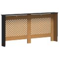 vidaXL Kryt na radiátor, čierny 172x19x81,5 cm, MDF