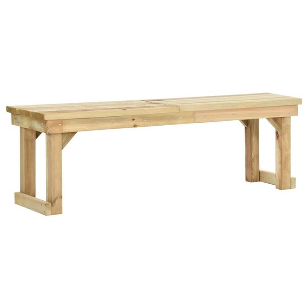 vidaXL Záhradná lavička 140 cm, impregnovaná borovica