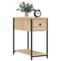 vidaXL Nočné stolíky 2 ks dub sonoma 30x60x60 cm kompozitné drevo