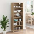 vidaXL Highboard Remeselný dub 69,5 x 32,5 x 180 cm Kompozitné drevo