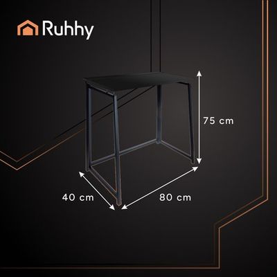 Skladací stolík drevený Ruhhy 26117, čierny