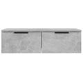 vidaXL Nástenné skrinky 2 ks betónovosivé 68x30x20 cm spracované drevo