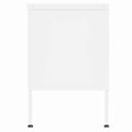 vidaXL TV skrinka biela 105x35x50 cm oceľ