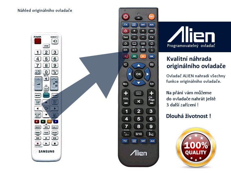 Dálkový ovladač ALIEN Samsung AA59-00466A