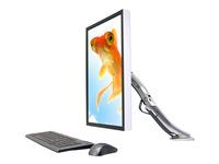Montážna sada (kĺbové rameno, svorka na montáž na stôl, úchyt priechodky, základňa, rozšírenie) – Technológia konštantnej sily – pre LCD displej – leštený hliník – veľkosť obrazovky: až do 30"