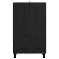 vidaXL Highboard Čierny dub 69,5 x 31 x 115 cm Kompozitné drevo