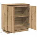vidaXL LED komoda Dub artisan 71 x 34,5 x 75 cm Kompozitné drevo