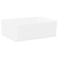 vidaXL Umývadlo biele 40x30x13 cm keramické