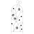 vidaXL Záhradný plot 3 ks Čierna 112 x 39,5 cm Oceľ