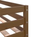 vidaXL Poschodová posteľ so závesmi ružová 90x200 cm masívna borovica