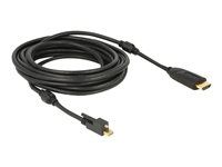 Kábel adaptéra - Mini DisplayPort s pinmi (samec) do HDMI s pinmi (samec) - 5 m - čierna - podporuje 4K