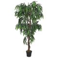 vidaXL Umelý mangový strom 600 listov 150 cm zelený