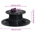 vidaXL Nastaviteľné nožičky pre podlahu 10 ks 60-88 mm