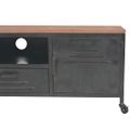 vidaXL TV stolík, 120x30x43 cm, čierny