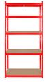 Skladový regál REBEL RB-1251R 180x90x40, červený