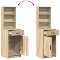 vidaXL Highboard Sonoma dub 41 x 40 x 135 cm Kompozitné drevo