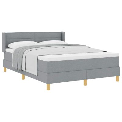 vidaXL Posteľ s pružinovým rámom Svetlosivá 200 x 160 cm látka
