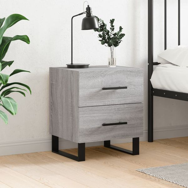 vidaXL Nočný stolík sivý sonoma 40x35x47,5 cm kompozitné drevo