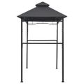 vidaXL Grilovací altánok 240x150x255 cm antracitový oceľový