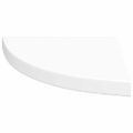 vidaXL Plávajúce rohové police 2 ks biele 35x35x3,8 cm MDF