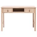 vidaXL Písací stôl prírodnej farby 110x45x76 cm drevený