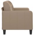 vidaXL 2-miestna pohovka kapučínová 120 cn umelá koža