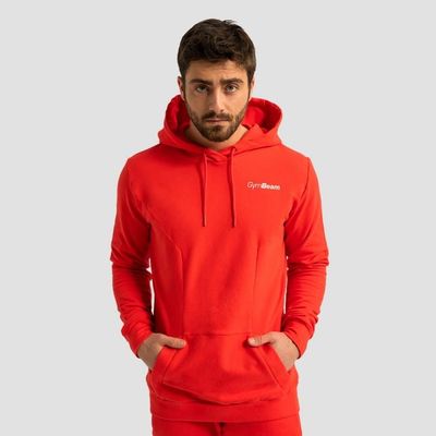 Mikina Limitless Hoodie Hot Red - GymBeam, veľkosť XXL, veľkosť oblečenia XXL