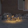 vidaXL Sob s sane 160 LED Teplá biela 53 x 28 x 33 cm Ratan