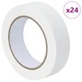 vidaXL Pásky na maliarske maskovanie 24 ks Biela 30mm x 50m Papier