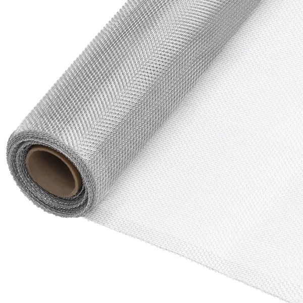 vidaXL Sieť proti hmyzu hliník 60x2000 cm strieborná