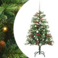 vidaXL Umelý vianočný stromček 150 LED Teplá biela PVC a kov Zelená