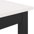 vidaXL Barový stôl Biela 110 x 55 x 105 cm Masívne borovicové drevo