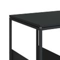 vidaXL Príručný stolík s kolieskami čierny 55x36x63,5cm spracov. drevo