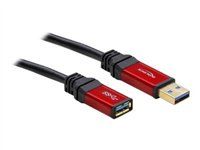 Prodlužovací šňůra USB - USB typ A (M) do USB typ A (F) - USB 3.0 - 1 m - černá