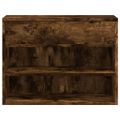 vidaXL Lavica na topánky dymový dub 60x30x45 cm spracované drevo