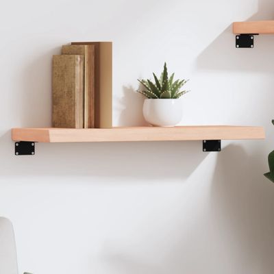 vidaXL Nástenná polica 60x20x4 cm neošetrený dubový masív