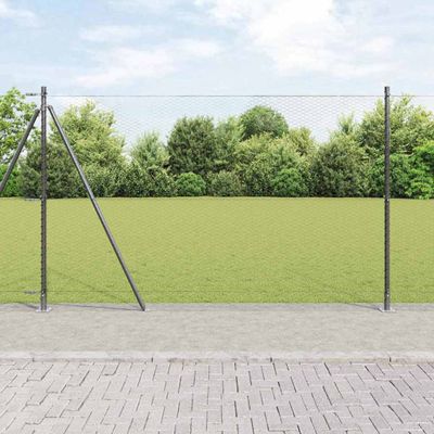 vidaXL Vonkajší hexagonálny plot s betónovým podstavcom 50 x 1,4 m