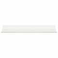 vidaXL Závesná polica 4 ks Biely 40 x 18 x 2,5 cm Oceľ