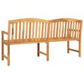 vidaXL Ručne vyrezávaná ružová lavička 150 x 60 x 90 cm Prírodná