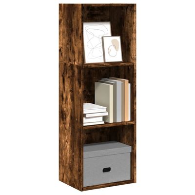 vidaXL Knižnica dymový dub 40x24x109 cm kompozitné drevo