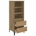 vidaXL Highboard Dub artisan 40 x 36 x 110 cm Kompozitné drevo