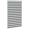 vidaXL Zebra roleta tmavošedá 140x230 cm šírka látky 135,9cm polyester