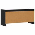 vidaXL TV skrinka 100 x 33 x 47 cm Čierny dub Kompozitné drevo