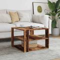vidaXL konferenčný stolík Old Wood 58x58x40 cm Konštrukčné drevo