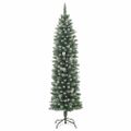 vidaXL Umelý úzky vianočný stromček s podstavcom 180 cm PVC