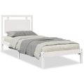 vidaXL Extra dlhá posteľ bez matraca biela 90x220 cm masívne drevo